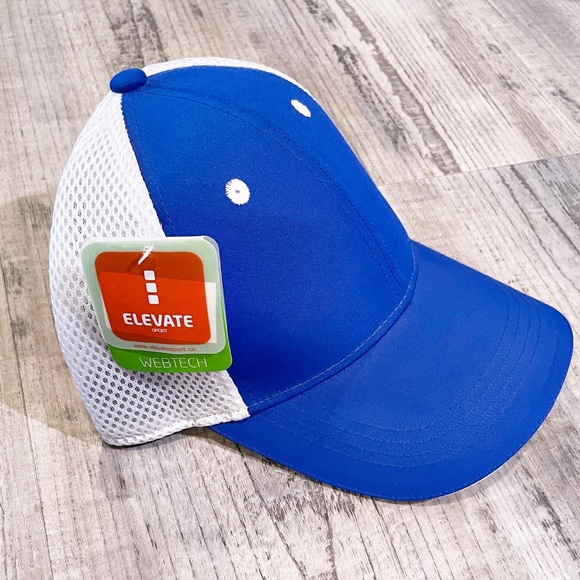 2/$20 Unisex Adjustable Ascend Meshback Ballcap Royal Blue White NWT - Picture 4 of 7